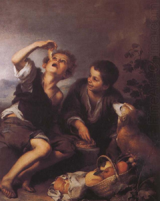 Children to eat dessert, Bartolome Esteban Murillo